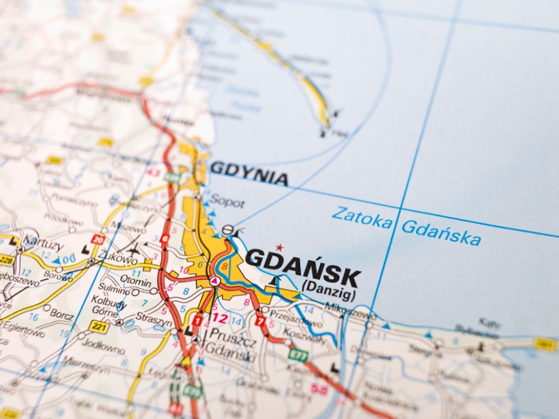 Map of Gdansk